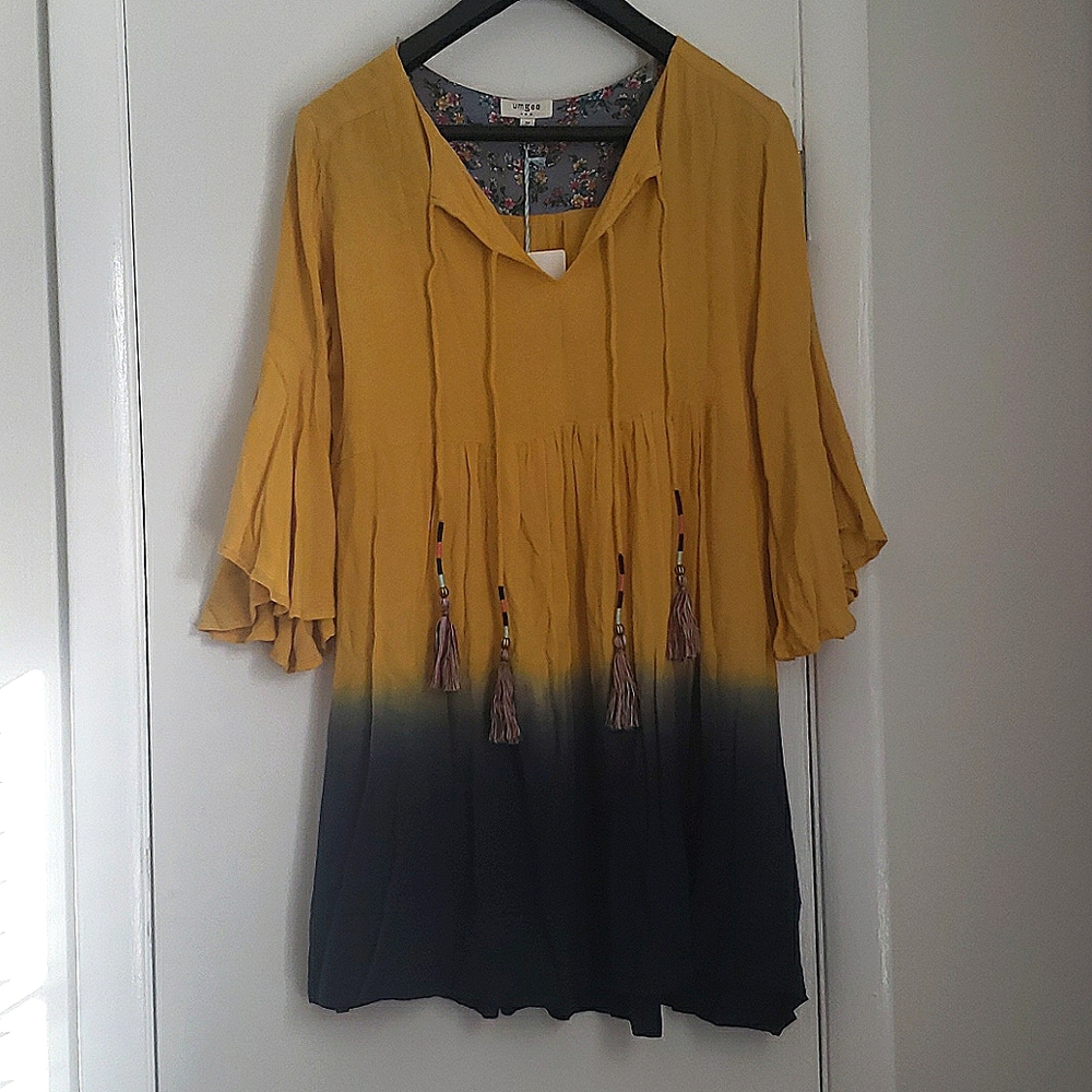 NWT Umgee Womens Tunic Dress/Shirt size Medium